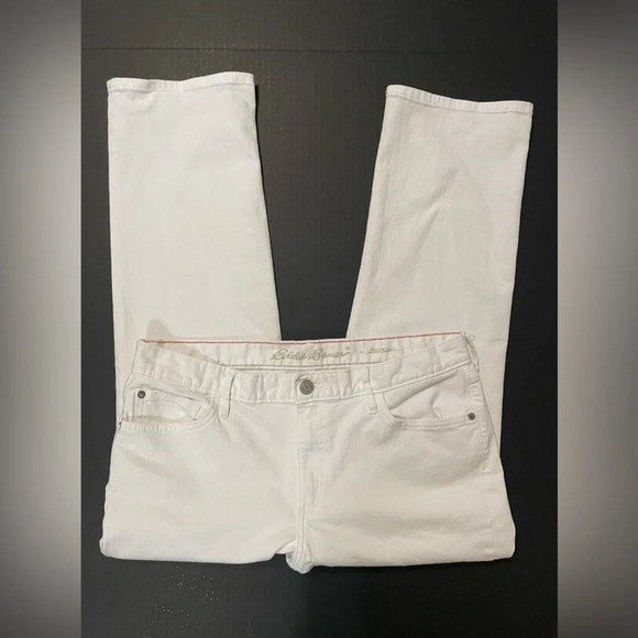 Eddie Bauer Boyfriend white denim jeans size 10 - Picture 4 of 6